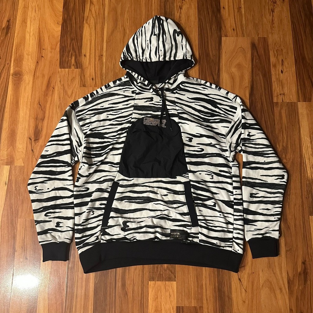 Nike Dri-FIT South Korea Zebra Print Hoodie Mens XL NIKEFTBL Soccer CU1403-100